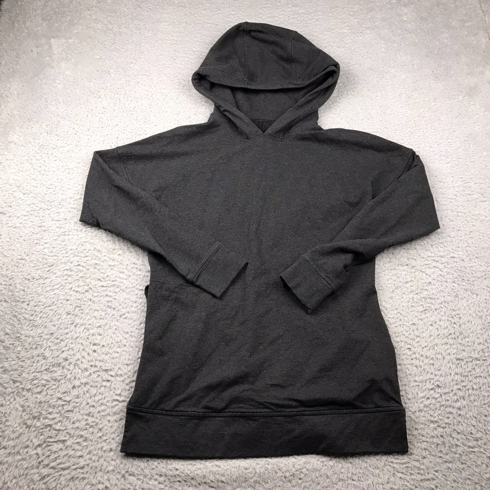 Lululemon Cut Above Hoodie Womens 4 Heathered Black Pullover Sweater